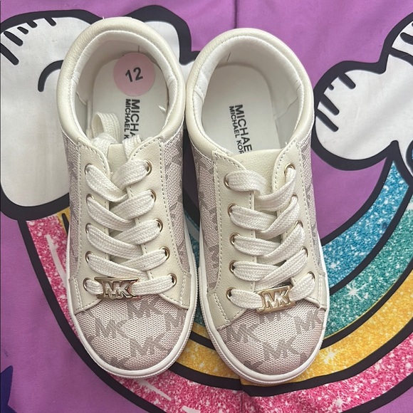 Michael Kors Kids' Cream Sneakers - Picture 7 of 8